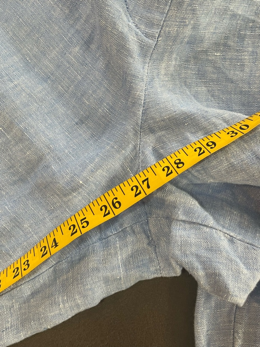 Talbots Sky Blue Wide-Leg Linen Drawstring Pants - Picture 14 of 14